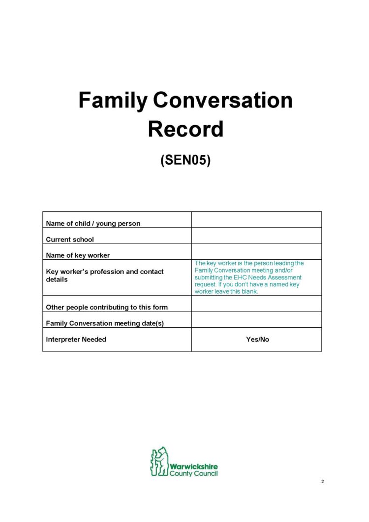 Advice_on_completing_the_Family_Conversation_-_Warwickshire_SENDIAS